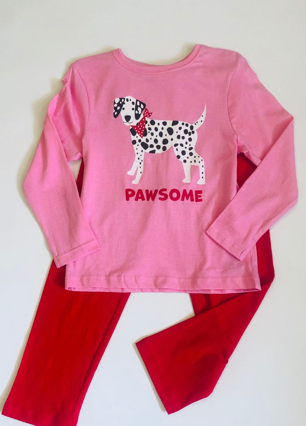 Комбинированная всесезон пижама девочке лонгслив + брюки Primark