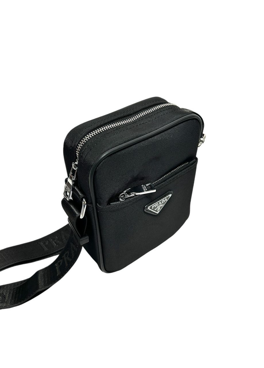 Чоловіча сумка з поліестру 3290-2XB чорна 22,5 x 17 x 6 No Brand (372744602)