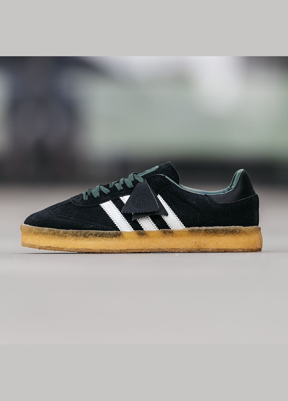 Черные демисезонные кроссовки мужские и женские adidas samba x ronnie fieg x clarks black | адидас самба черные No Brand