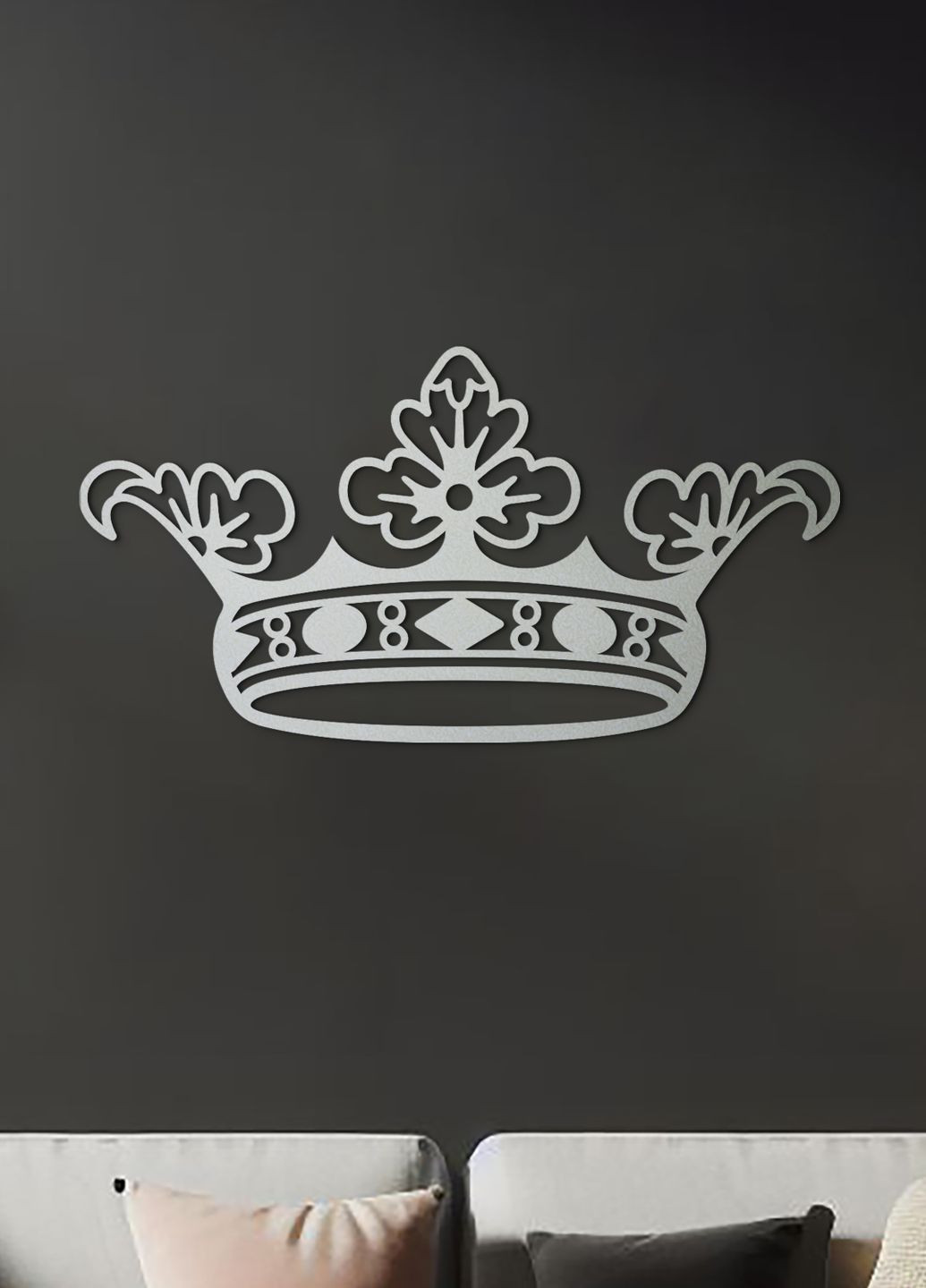 Дерев'яний декор стін, Сучасна картина для інтер'єру "Корона королеви", оригінальний подарунок 35х18 см Woodyard (292111923)