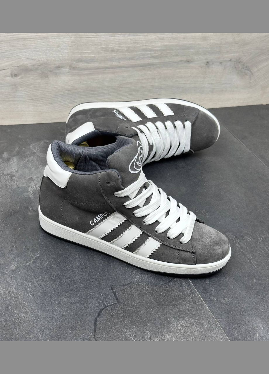 Серые зимние зимние кроссовки No Brand