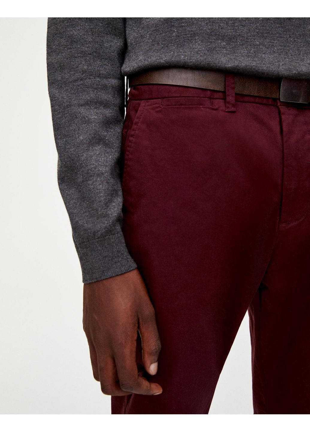 Штани демісезон,бордовий, Pull & Bear (325453280)