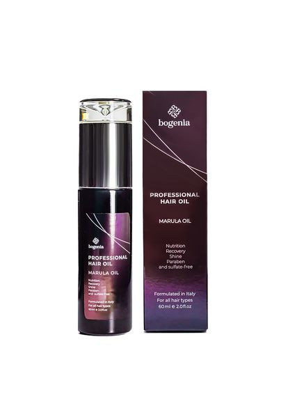 Профессиональное масло для волос Marula oil 60 мл Bogenia (342374007)
