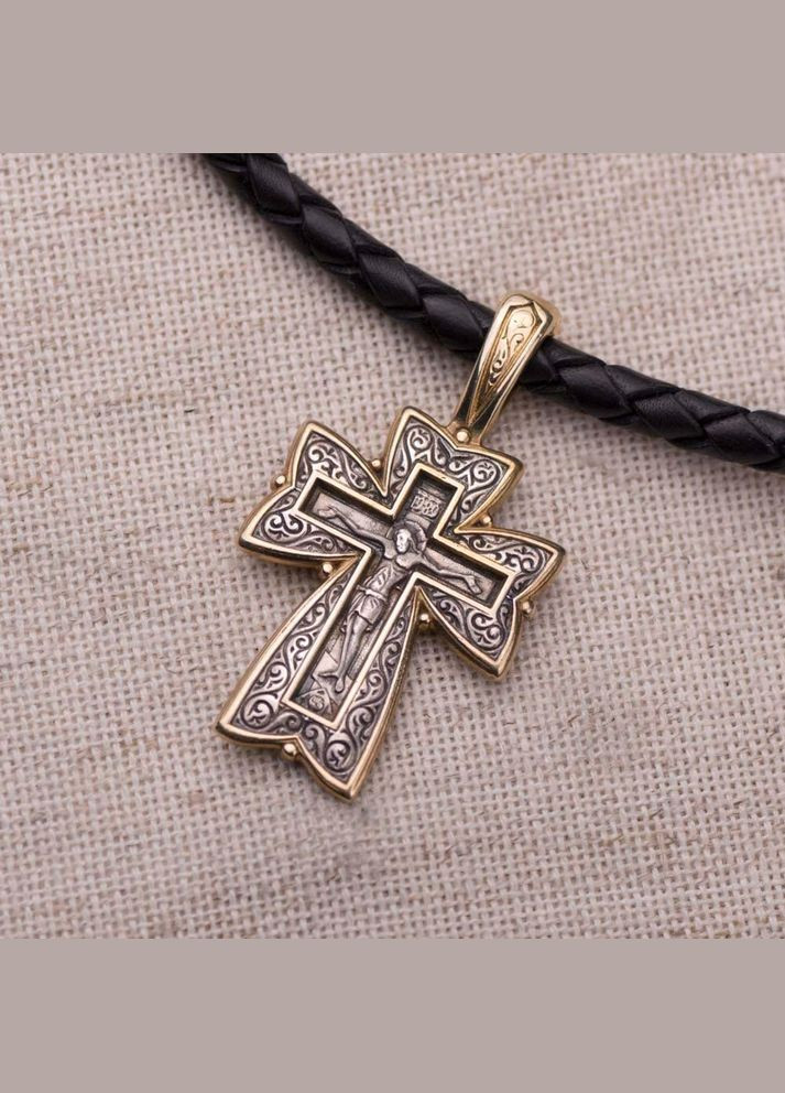 Православный крест (чернение,позолота) 131458 Oniks (264022498)