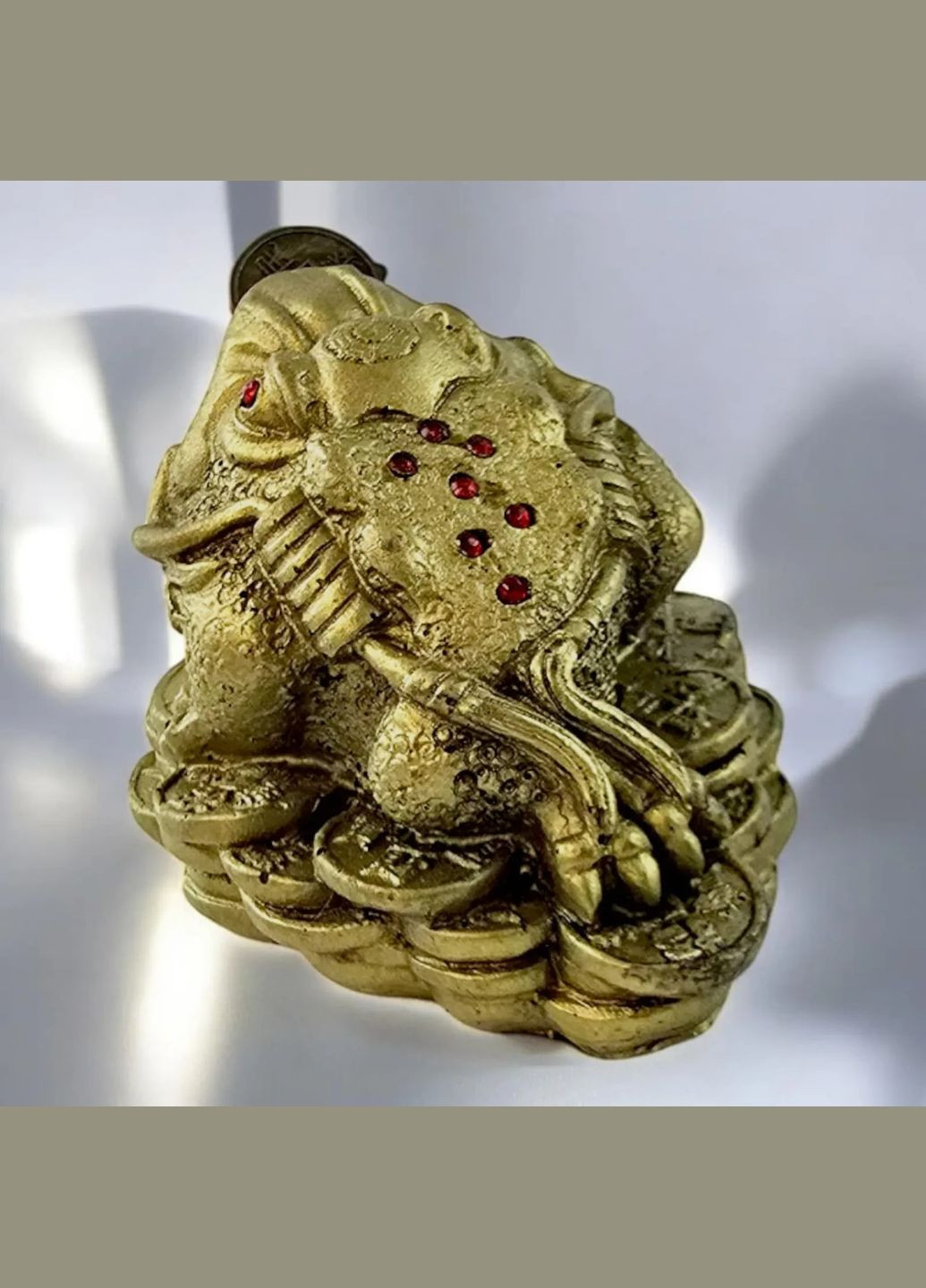 Лягушка Фэн-Шуй для привлечения богатства с монетой (5,6х8х6,7 см) No Brand (317042027)