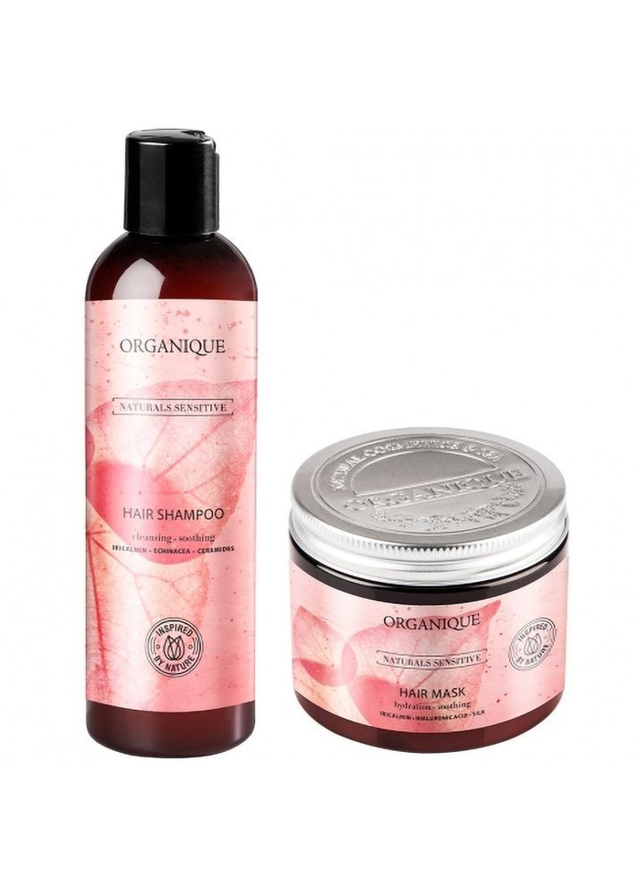 Набір косметики для Тонкого і Ніжного волосся Шампунь і Маска Naturals Sensitive 185040 Organique (298483211)