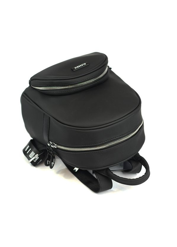 Черный женский маленький городской молодежный рюкзак на молнии No Brand (293942355)