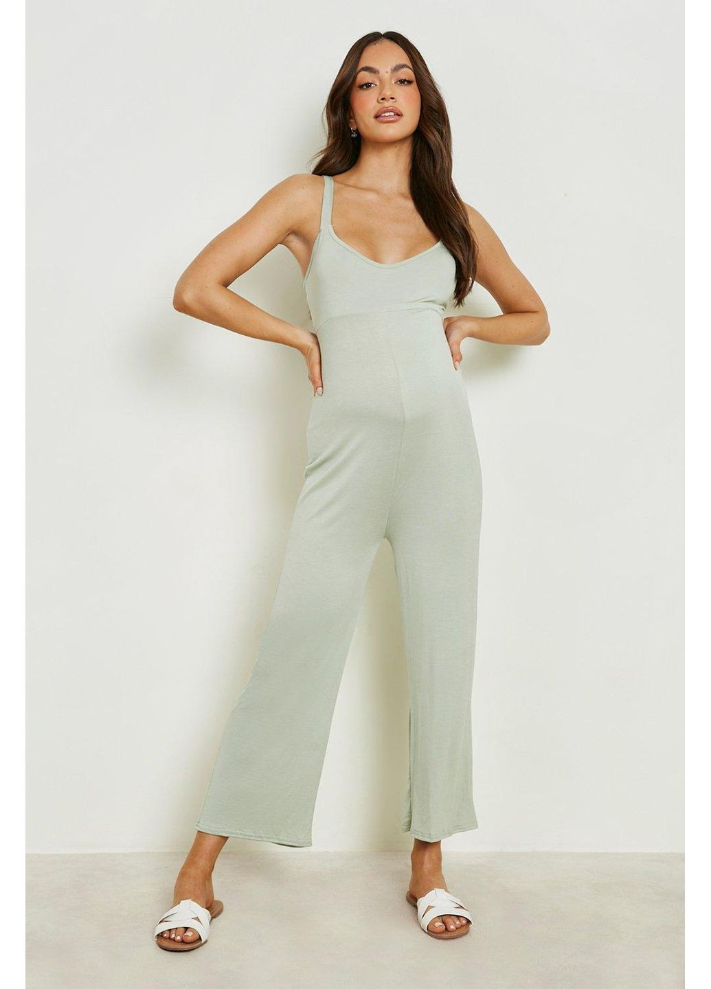 Комбінезон для вагітних Boohoo однотонний м'ятний