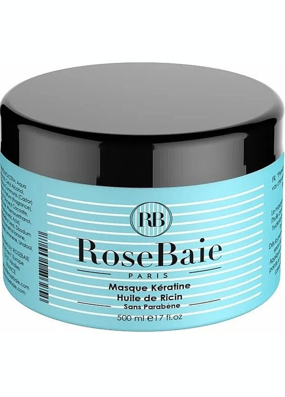 Маска для волос "Кератин и касторовое масло" Keratin & Castor Oil Mask 500ml (1296365-195705) RoseBaie (368620314)