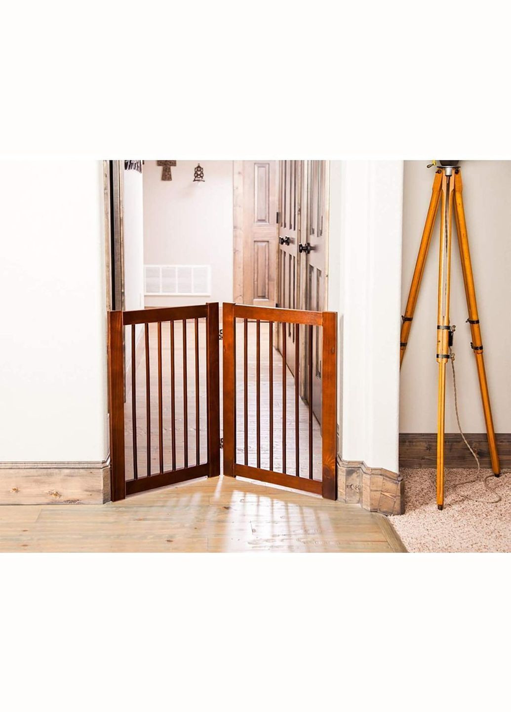 Парканчик обмежувач з дерева Лео 75х45 капучино (ЗБО-75450609) No Brand (328606184)