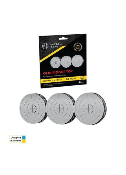Колекційна модель-конструктор Фіджет OLRI, 36 деталей () Metal Time MT049 (370499141)