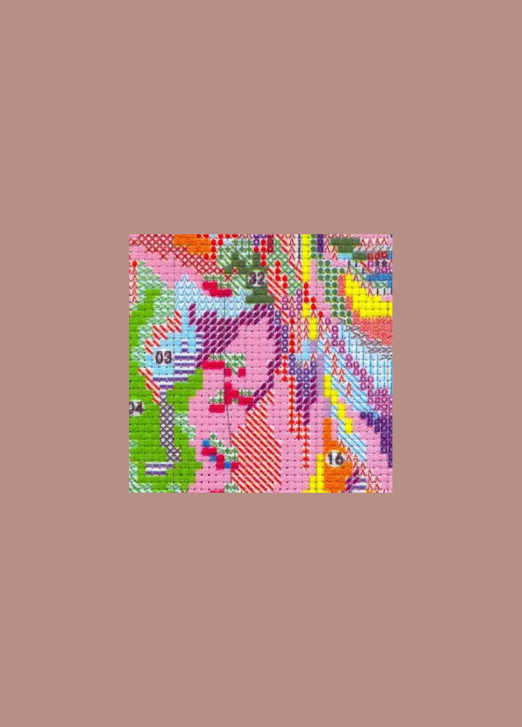 Набор для вышивания по нанесённой на канву схеме "Listen to the quiet ".AIDA 14CT printed, 33*40 см Joy Sunday (313612991)