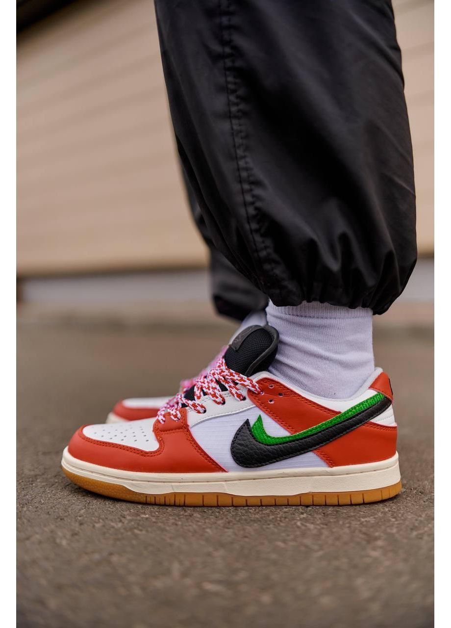 Білі Осінні кросівки чоловічі nike frame skate x sb dunk low habibi найк No Brand