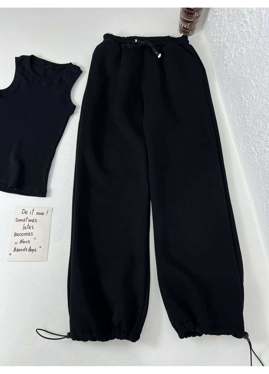 Штани на флісі сірого кольору No Brand Рз 6220 1897 (369965671)