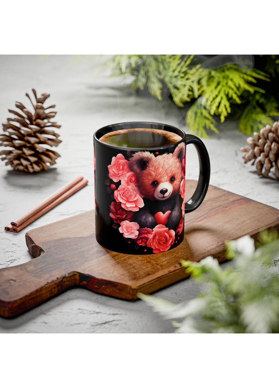 Керамічна чашка з дизайном "Ведмедик" 330 No Brand (368671306)