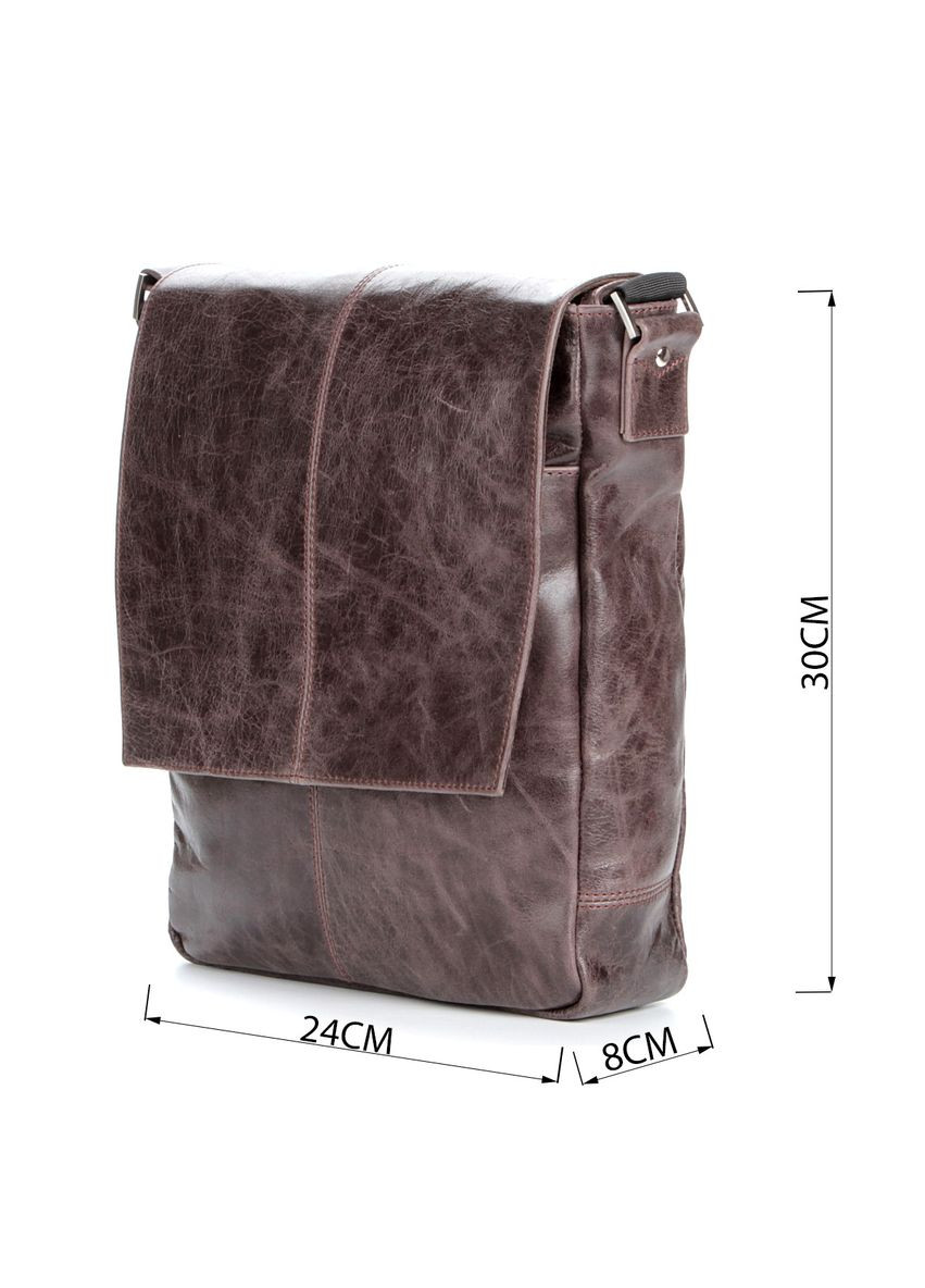 Сумка 00796 кожаная Коричневая Shvigel (329150892)