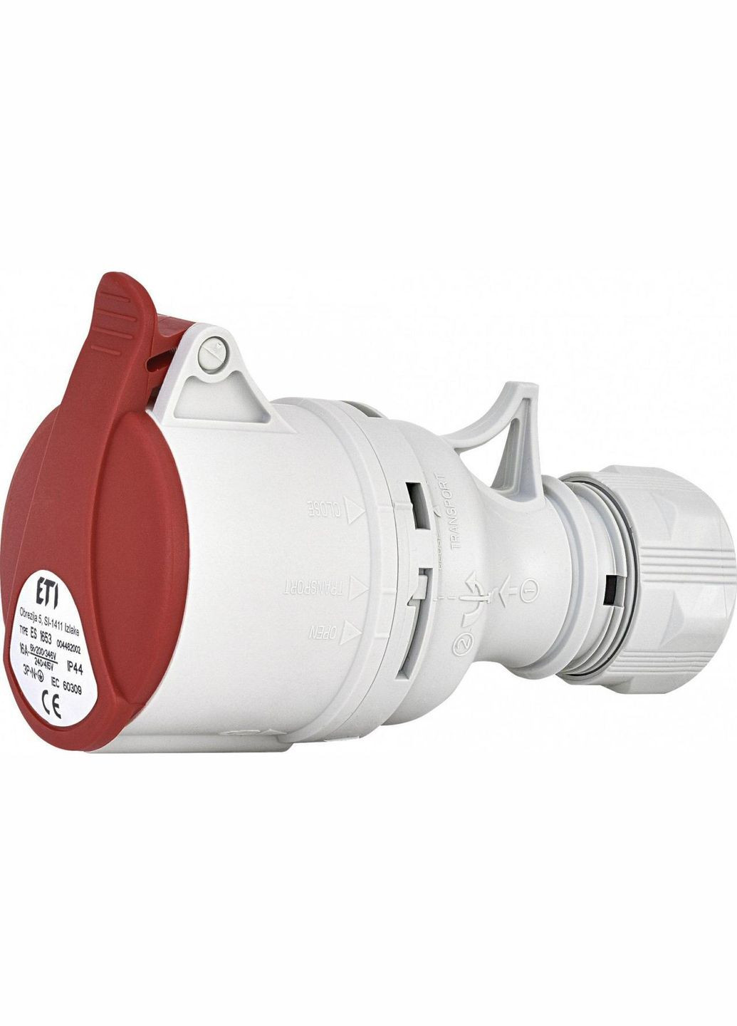 Розетка переносная ES 1653 3P+N+PE 16А 400В (IP44 004482002) ETI (336905878)