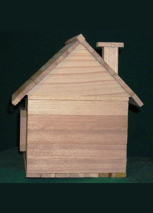 Шпаківня садова з дерева Кедровник ваніль (СКВ-004602) No Brand (328605821)