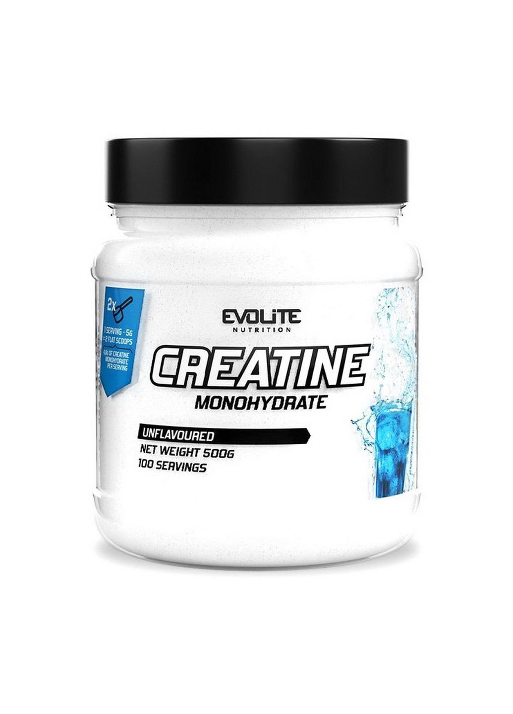 Креатин Creatine Monohydrate, 500 грам Без смаку Evolite Nutrition (293338286)