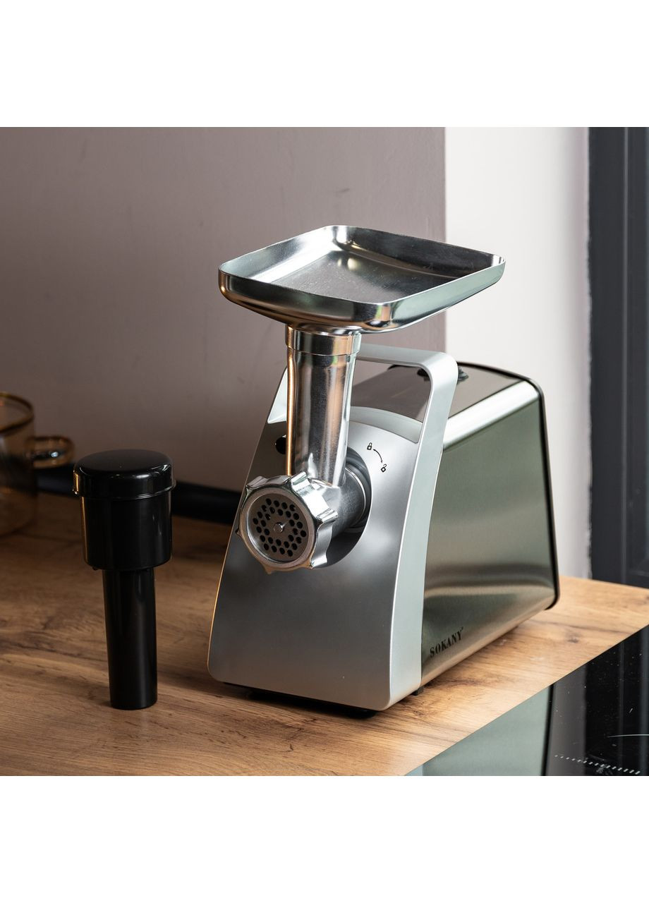 Електрична м'ясорубка 2400 Вт для дому та професіонала подрібнювач м'яса та овочів ProDobro (364190084)