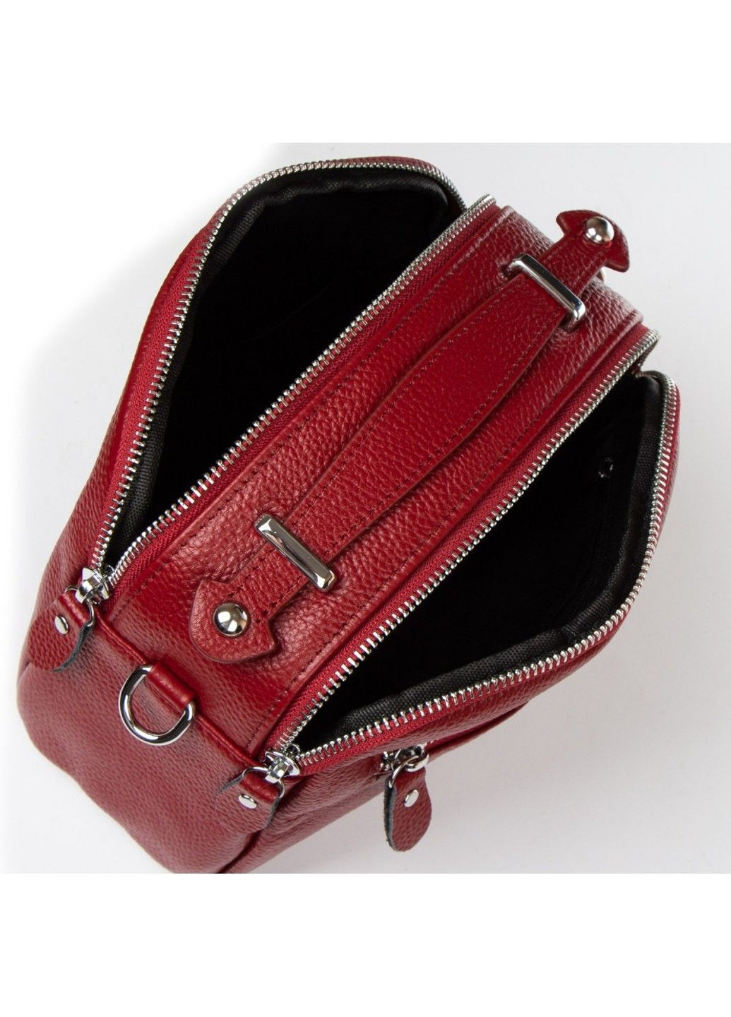 Жіночий молодіжний шкіряний клатч 2906 bordo Alex Rai (296618853)