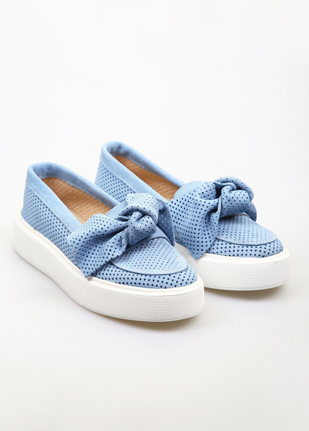 Голубые слипоны Maxmillien однотонные