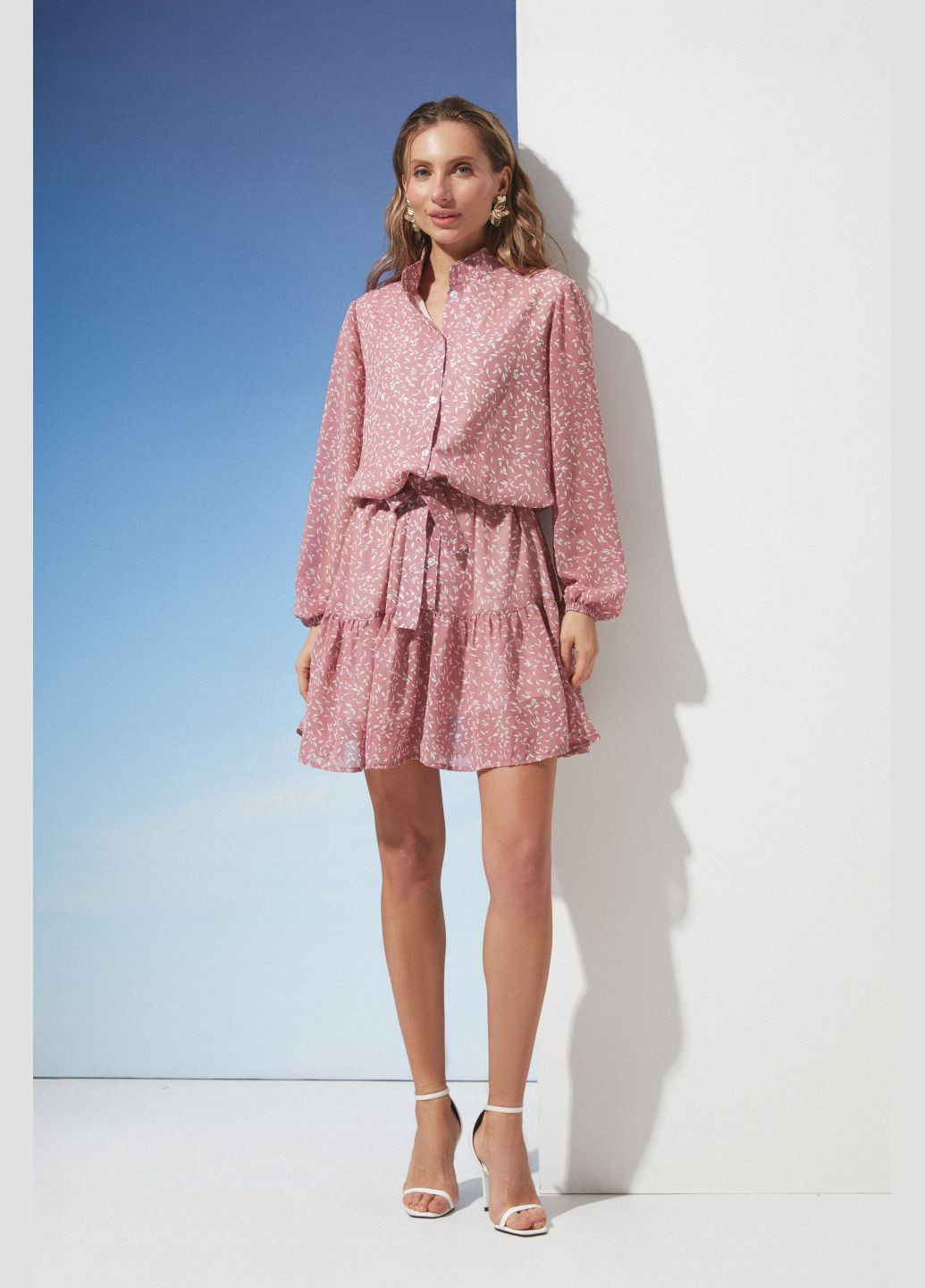 Рожева повсякденний сукня ST-Seventeen однотонна