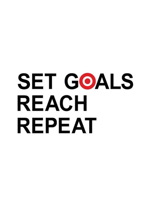 Біла футболка чоловіча "set goals reach repeat" біла (hh-9) BeriDari
