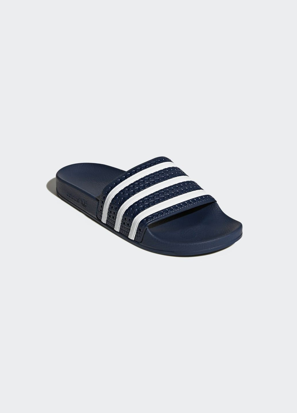 Синие шлепанцы adilette adidas