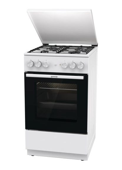 плита gk5a22wh комбинированная, 68л, 50x60см, эмалированный реш, с крышкой, Gorenje