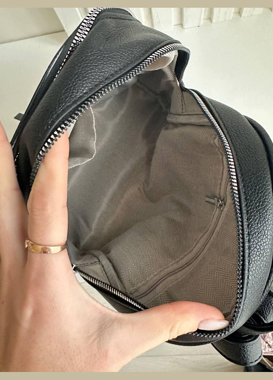 Маленький жіночий рюкзак чорний PTR No Brand (317763145)