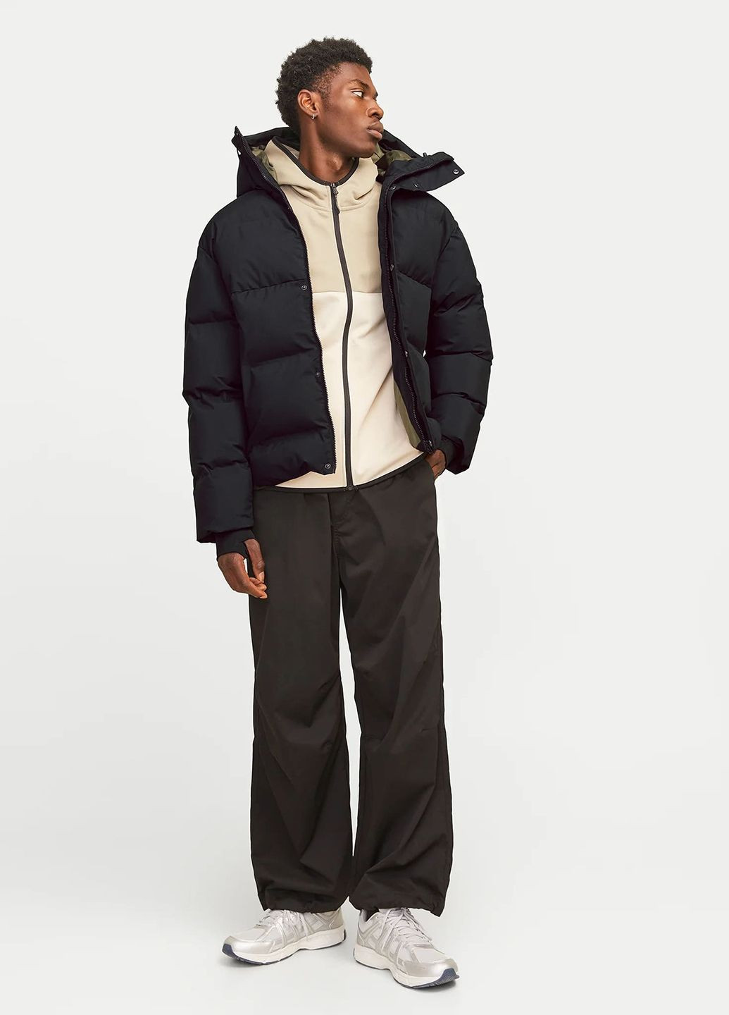 Черная зимняя куртка Jack & Jones