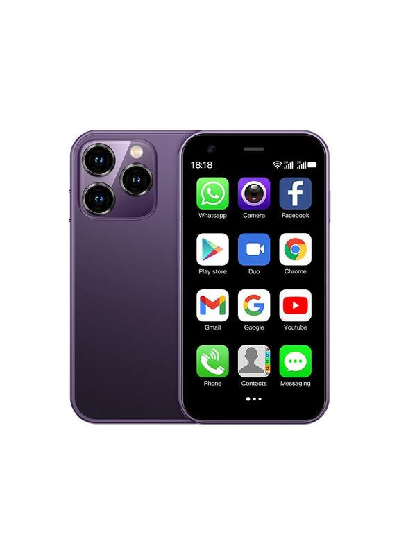 Смартфон мобільний сенсорний Soyes XS 15 маленький Фіолетовий Home (295924079)