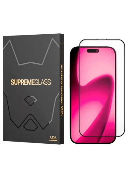 Стекло защитное (ILFCDL17) iLera DeLuxe Original Glass 2.0 iPhone 17 (366518952)