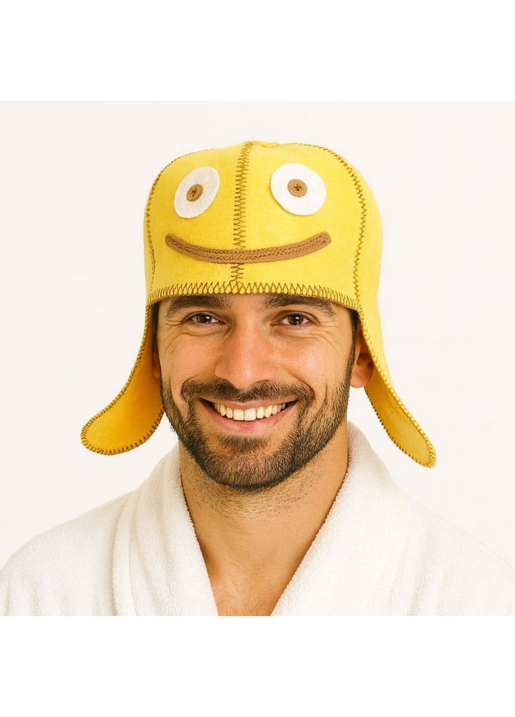 Шапка для лазні "Смайл" фетр штучний (LA-987) Luxyart (366017886)