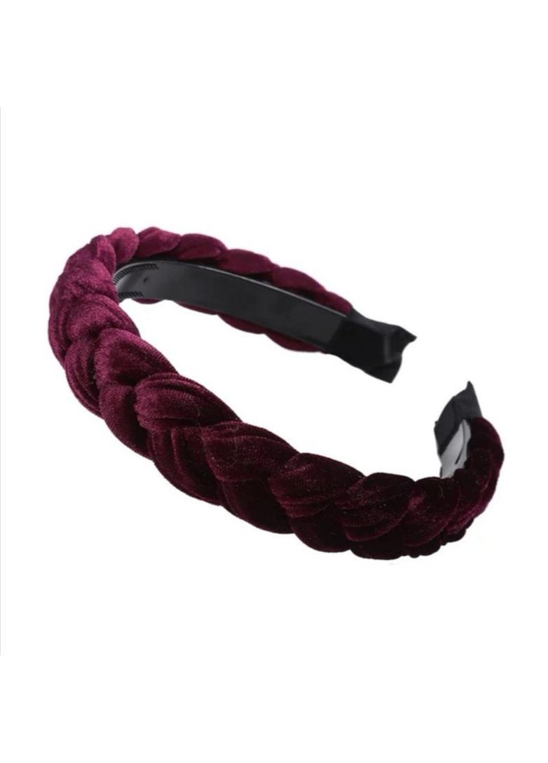Оксамитовий Жіночий обруч коса обідок для волосся Oxa фіолетовий (2.5) Hand Made (330619031)