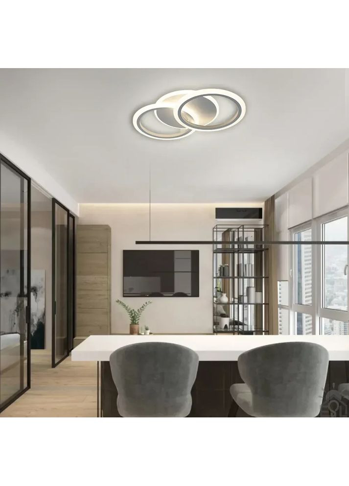 Cвітлодіодна люстра MOKA 3R 60 Вт 440x250x70 мм Біла ESLLSE (365651717)