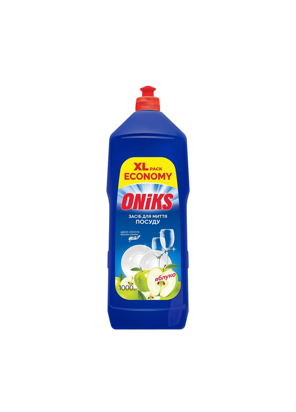 Средство для мытья посуды зеленое яблоко, 1000 г Oniks (366577140)