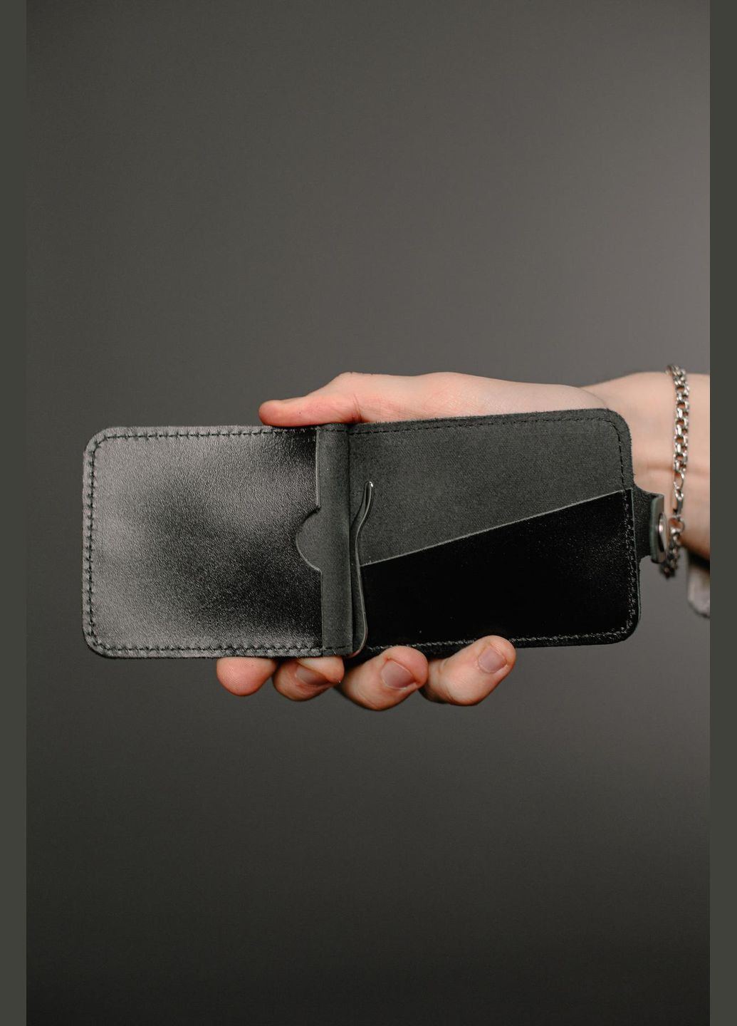 Затискач для купюр із натуральної гладкої шкіри SR012 ( ) SKILL (323204081)