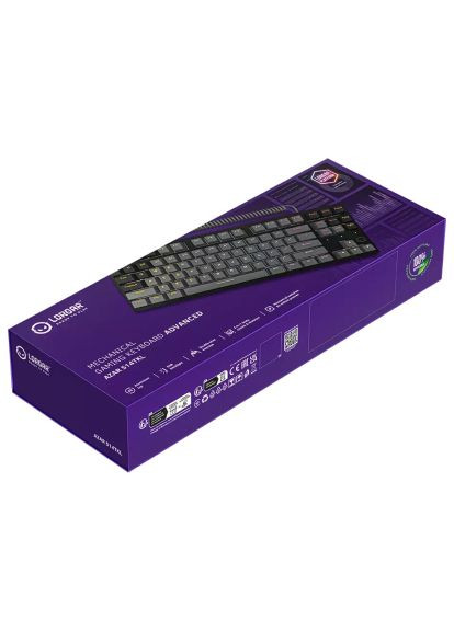 Клавиатура Azar 514TKL RGB Mechanical USB UA Black/Grey (LRG-GK514TKL-BK-UA) LORGAR Azar 514TKL RGB Mechanical USB UA Black/Grey (364660371)