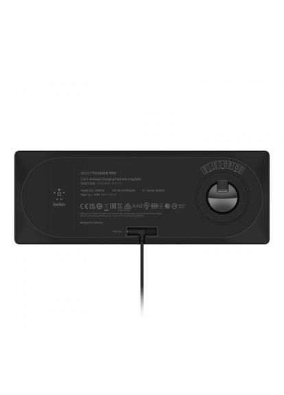Зарядное устройство (WIZ016VFBK) Belkin 3in1 magsafe, black (291455644)