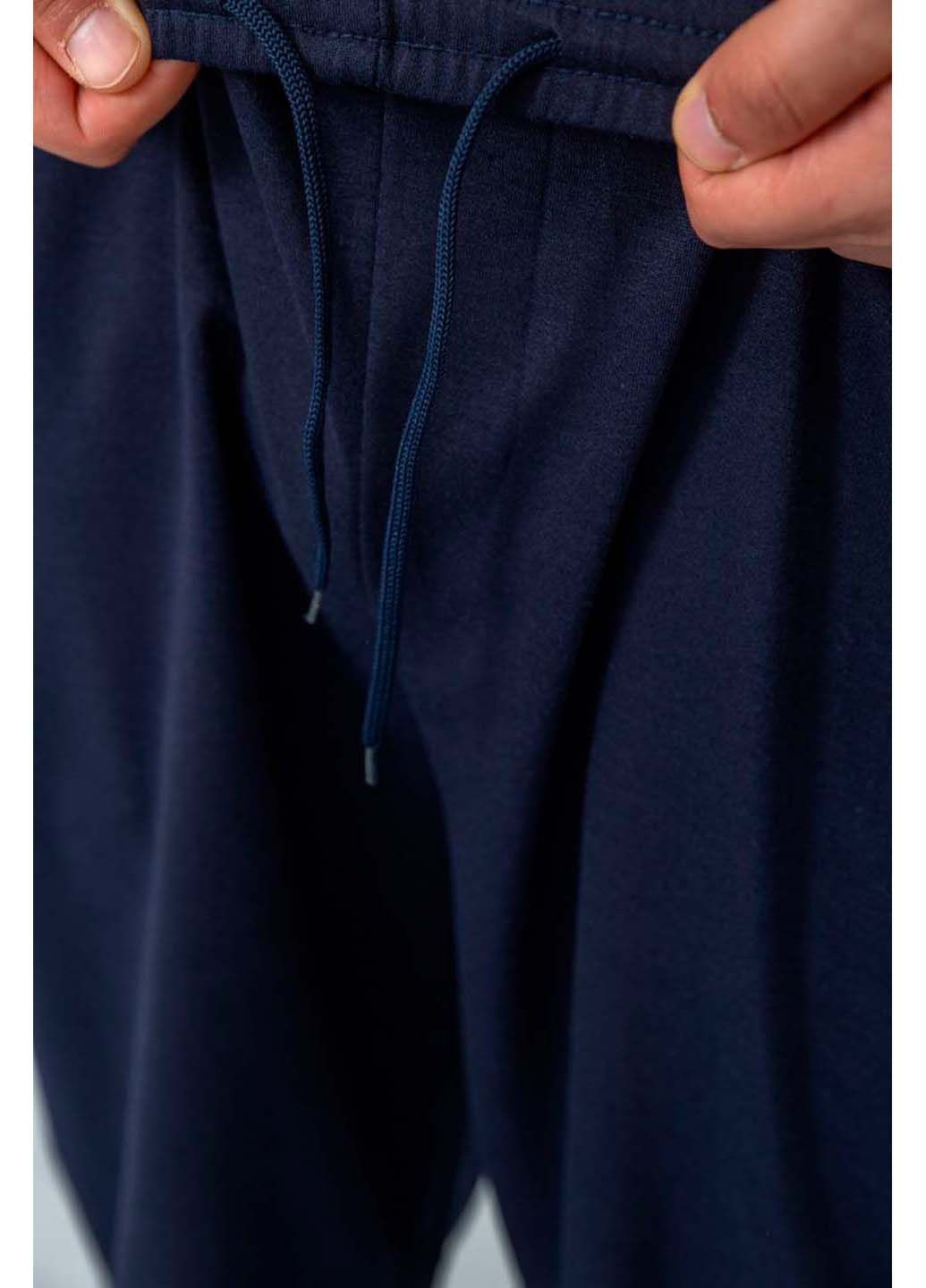 Темно-синие спортивные демисезонные прямые брюки Ager