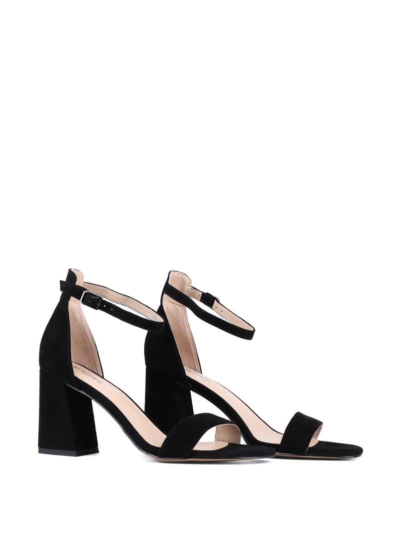 Черные женские босоножки jr660-6 бежевый велюр Attizzare