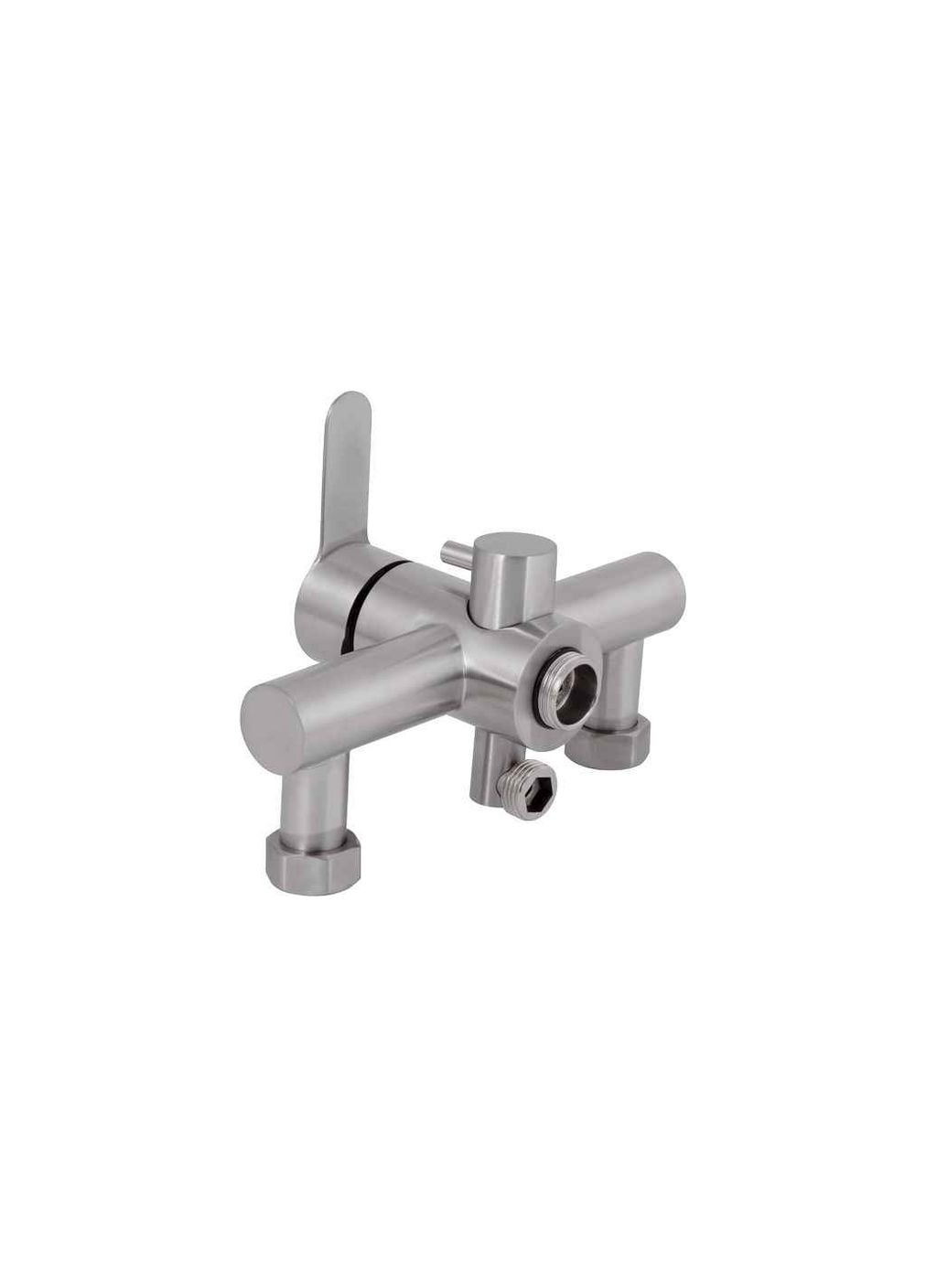 Смеситель Настенный для ванны Pure 005 (k35) с длинным поворотным изливом и душевым гарнитуром BRIPUR005NKL Brinex (365736283)