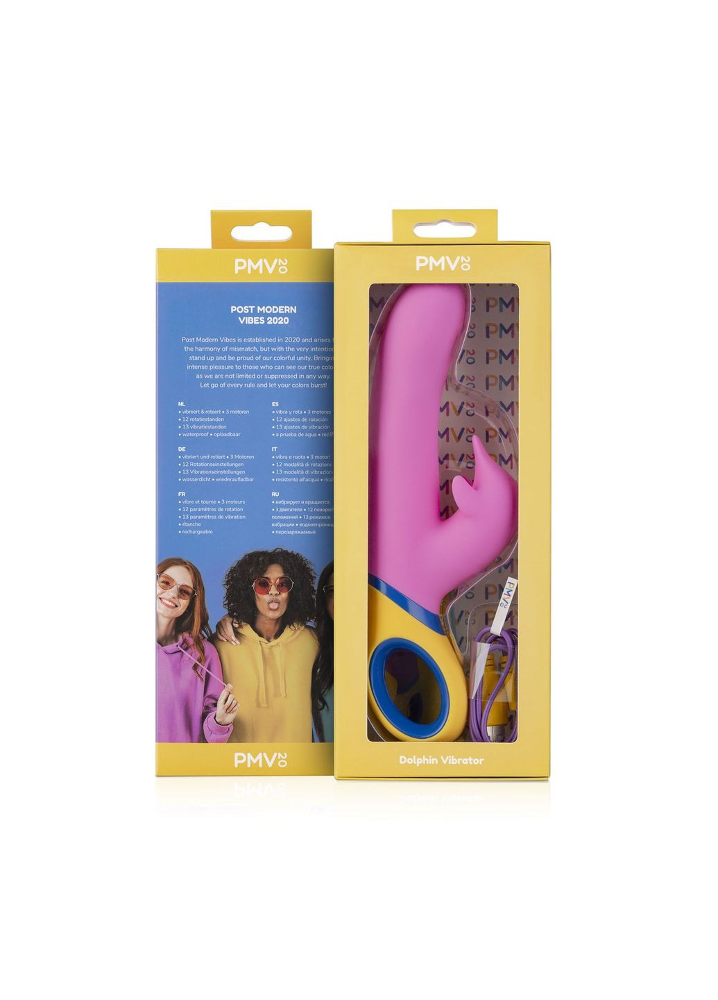 Вібратор кролік з ротацією Copy – Dolphin Vibrator PMV20 (296627029)