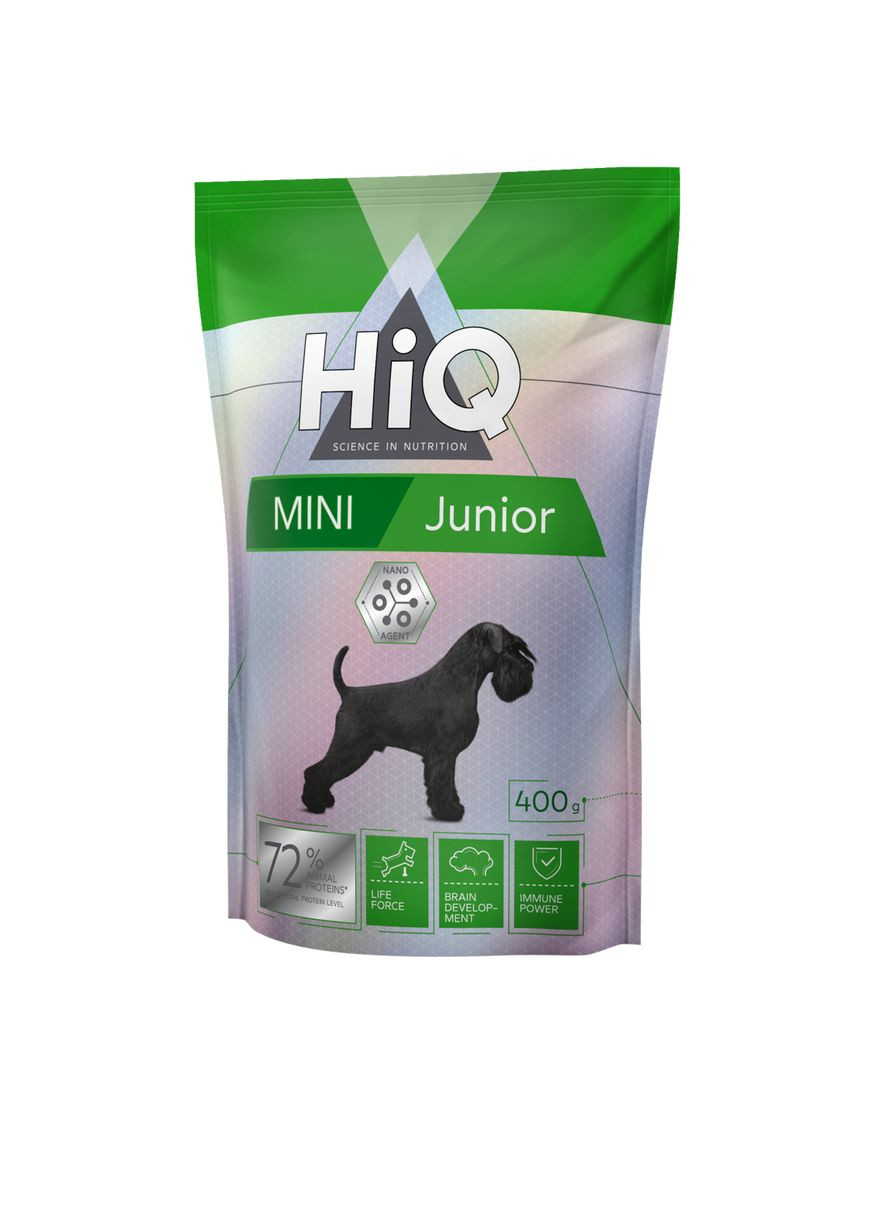 Сухой корм для щенков и молодых собак малых пород Mini Junior 400г HIQ (333935550)