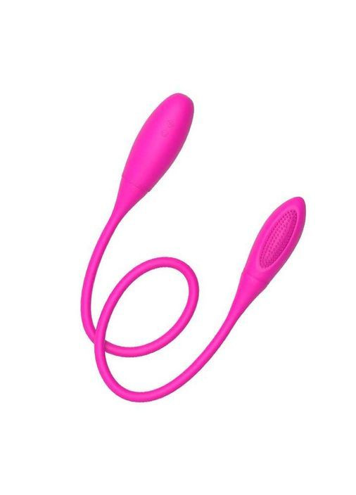 Гибкий двойной вибратор Baile Pretty Love Snaky Vibe USB вибраторы розовый No Brand (367624551)