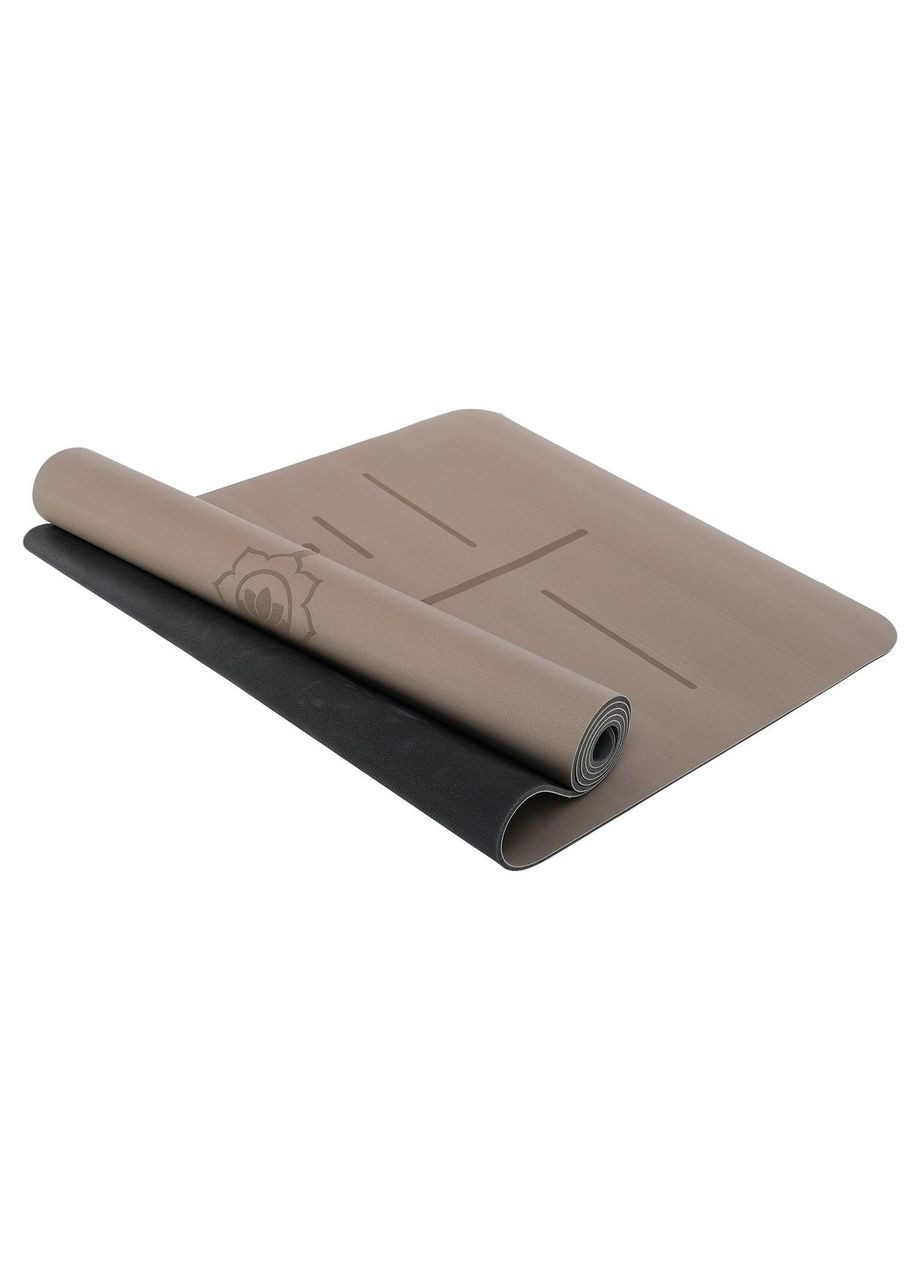 Килимок для йоги PU резина Коричневий FI-3867 Record (334304417)