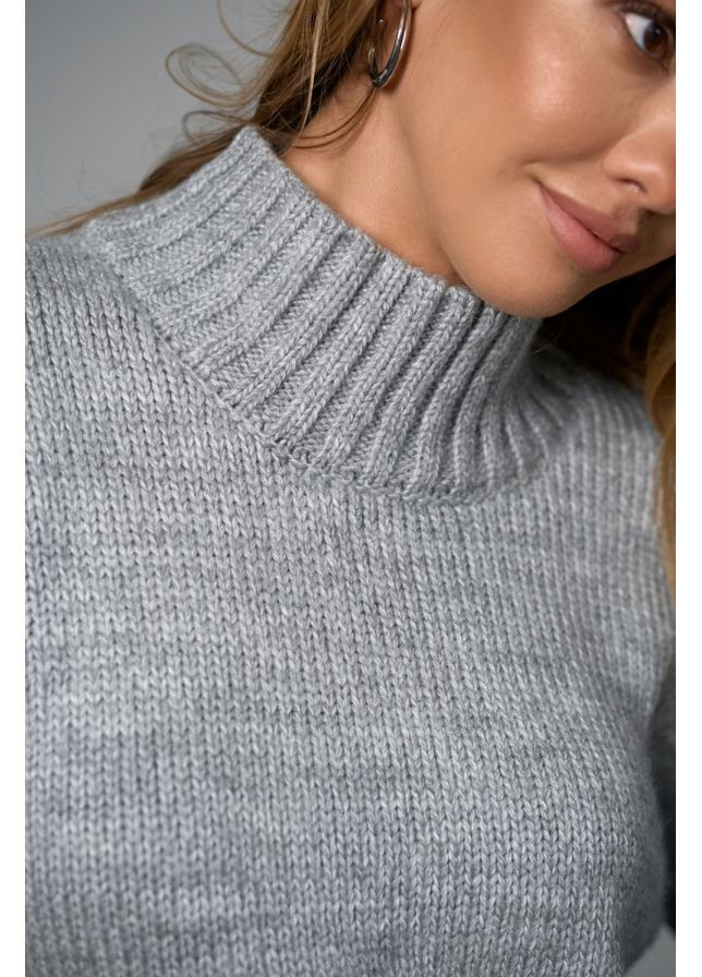 Серый свитер 2846 молоко Triko Bakh
