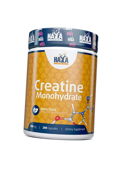 Моногидрат, Creatine Monohydrate 500, Haya 200капс (31405002) Haya Labs (315784353)